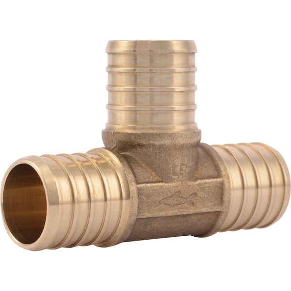 Sharkbite 1 In. x 1 In. x 1 In. Barb Brass PEX Tee UC374LFA - main